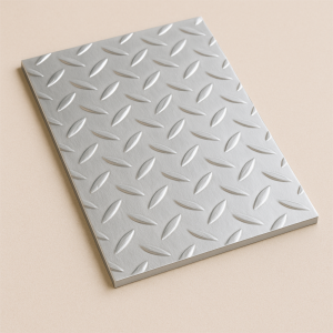 Алюминиевый рифленый лист даймонд 1,8х2000х6000 мм АМцС в наличии в Иваново