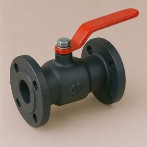 Чугунный кран шаровой проходной фланцевый ДУ 40 РУ 16 ГОСТ 9702-87 в наличии в Иваново